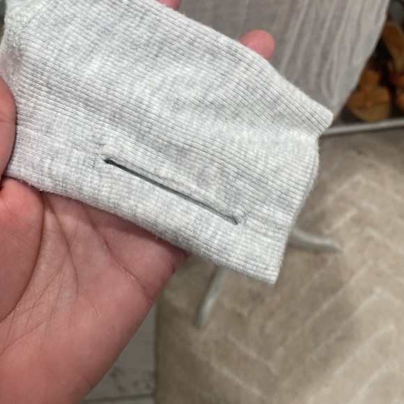 🍋 Athleta Dove Gray Light Weight Criss Cross Sweatshirt Dress S - Picture 5 of 8